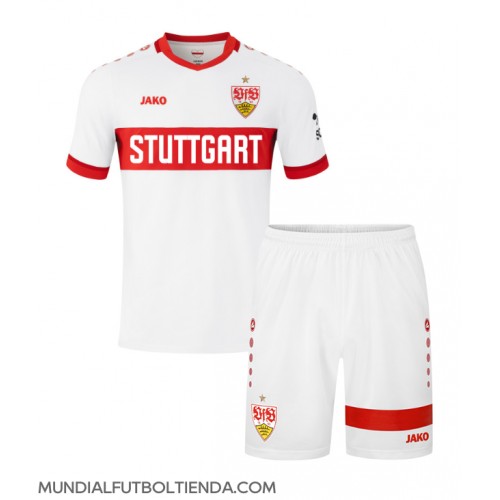 Camiseta Stuttgart Primera Equipación Replica 2024-25 para niños mangas cortas (+ Pantalones cortos)